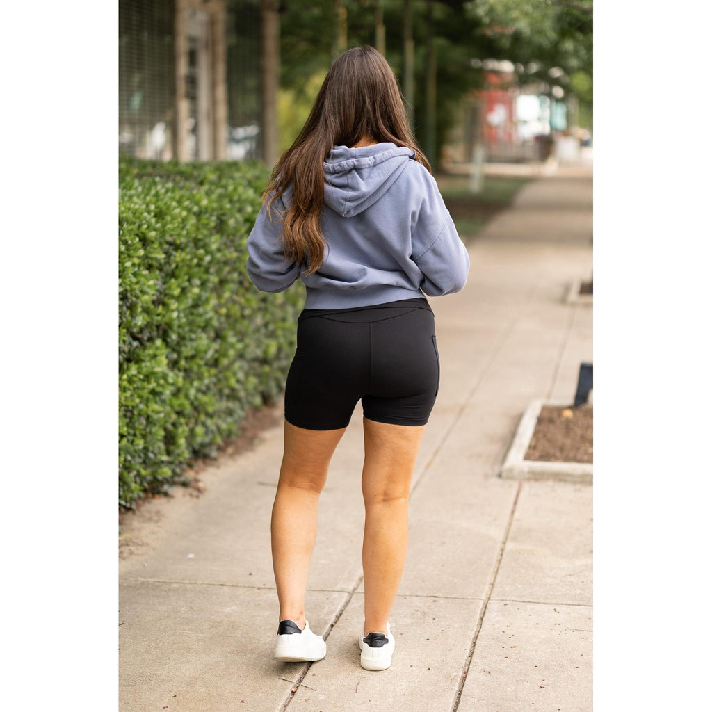 Ready to Ship | The Taylor Fold-Over Biker Shorts