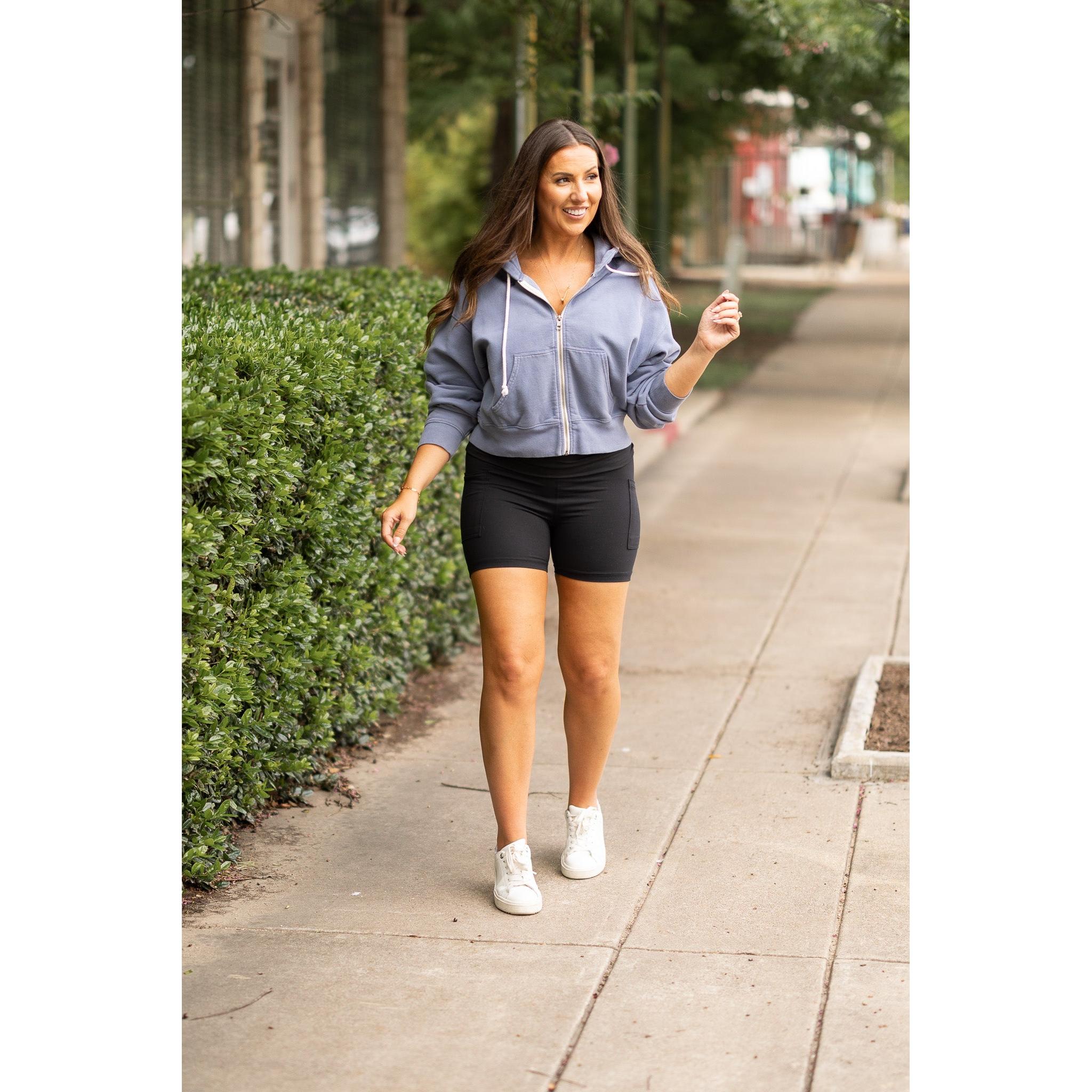 Ready to Ship | The Taylor Fold-Over Biker Shorts