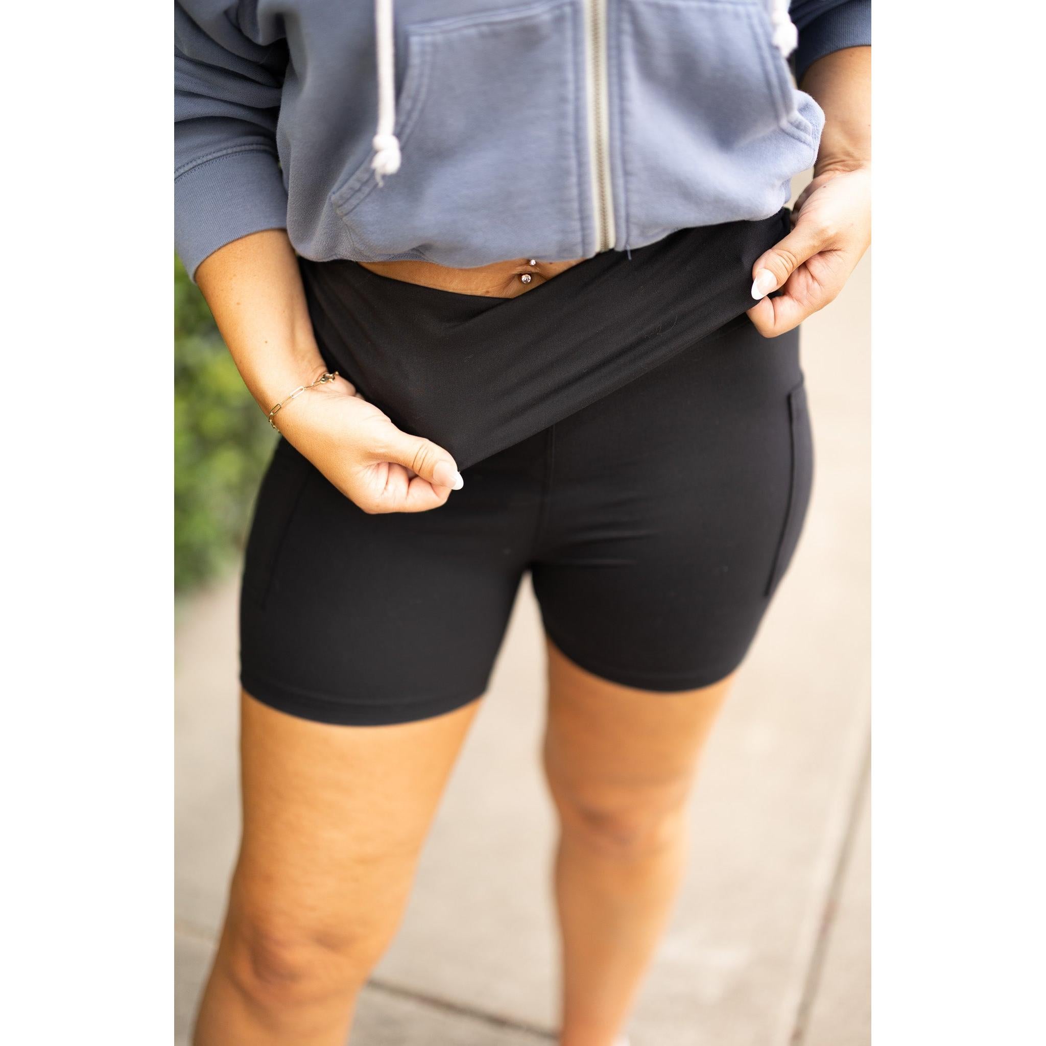 Ready to Ship | The Taylor Fold-Over Biker Shorts