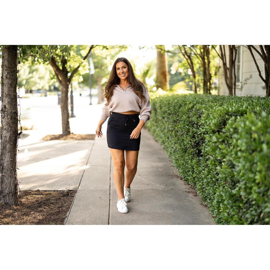 The Kristina BLACK Jogger Skirt
