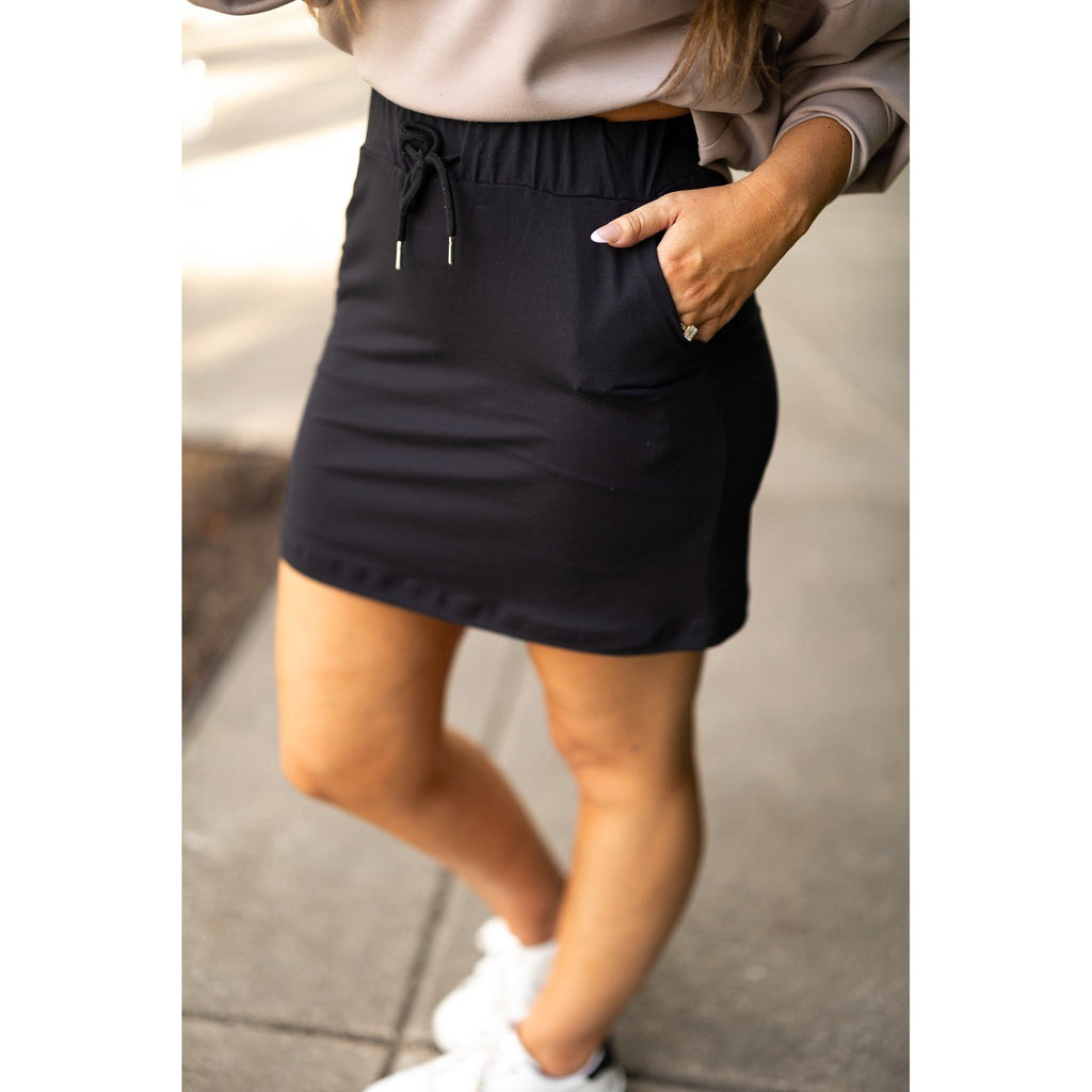 The Kristina BLACK Jogger Skirt
