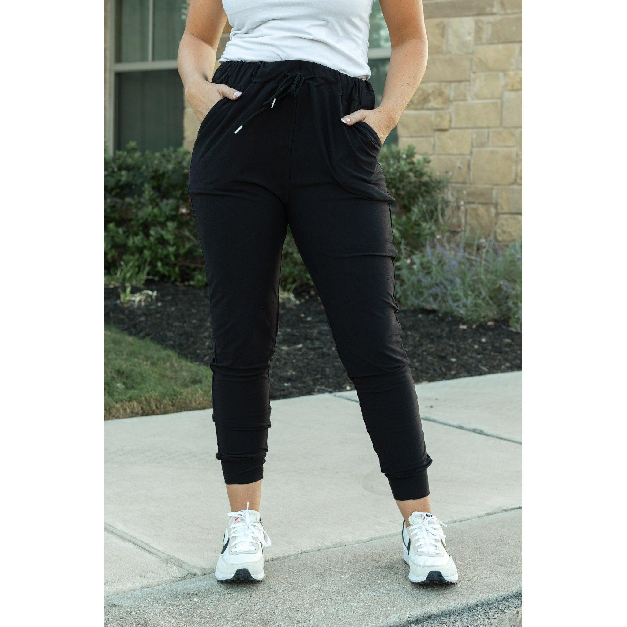 The Reagan - Black Joggers  - Luxe Leggings by Julia Rose®
