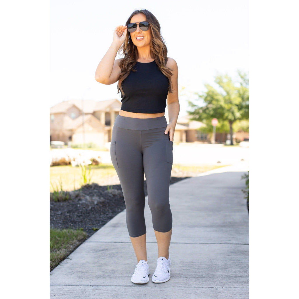 The Dani -  Charcoal CAPRI with POCKETS