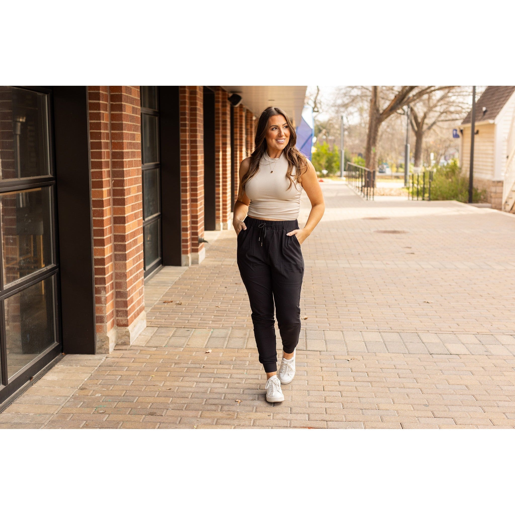 The Reagan - Black Joggers  - Luxe Leggings by Julia Rose®