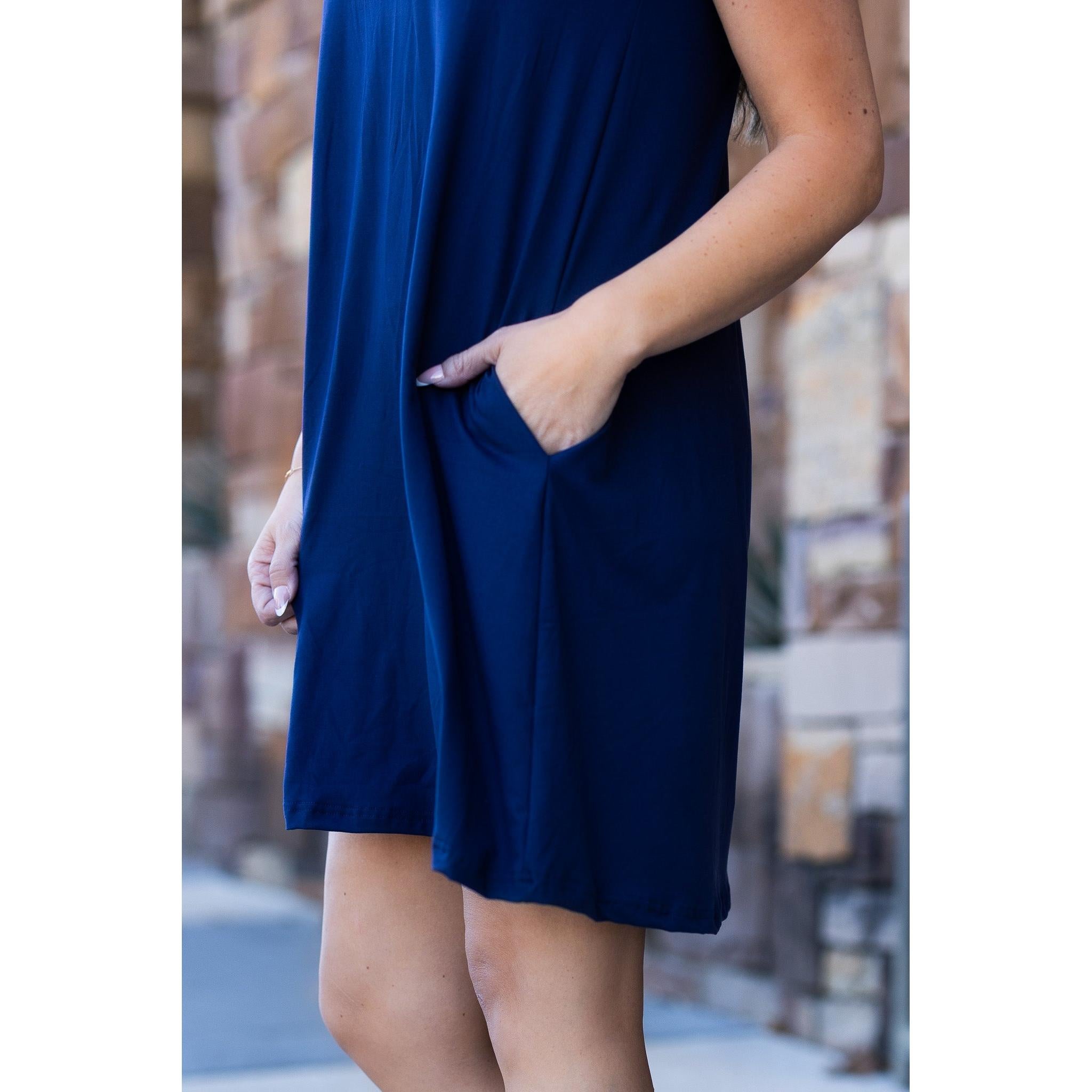 Ready to Ship  | The Kacey - Navy Swing Dress
