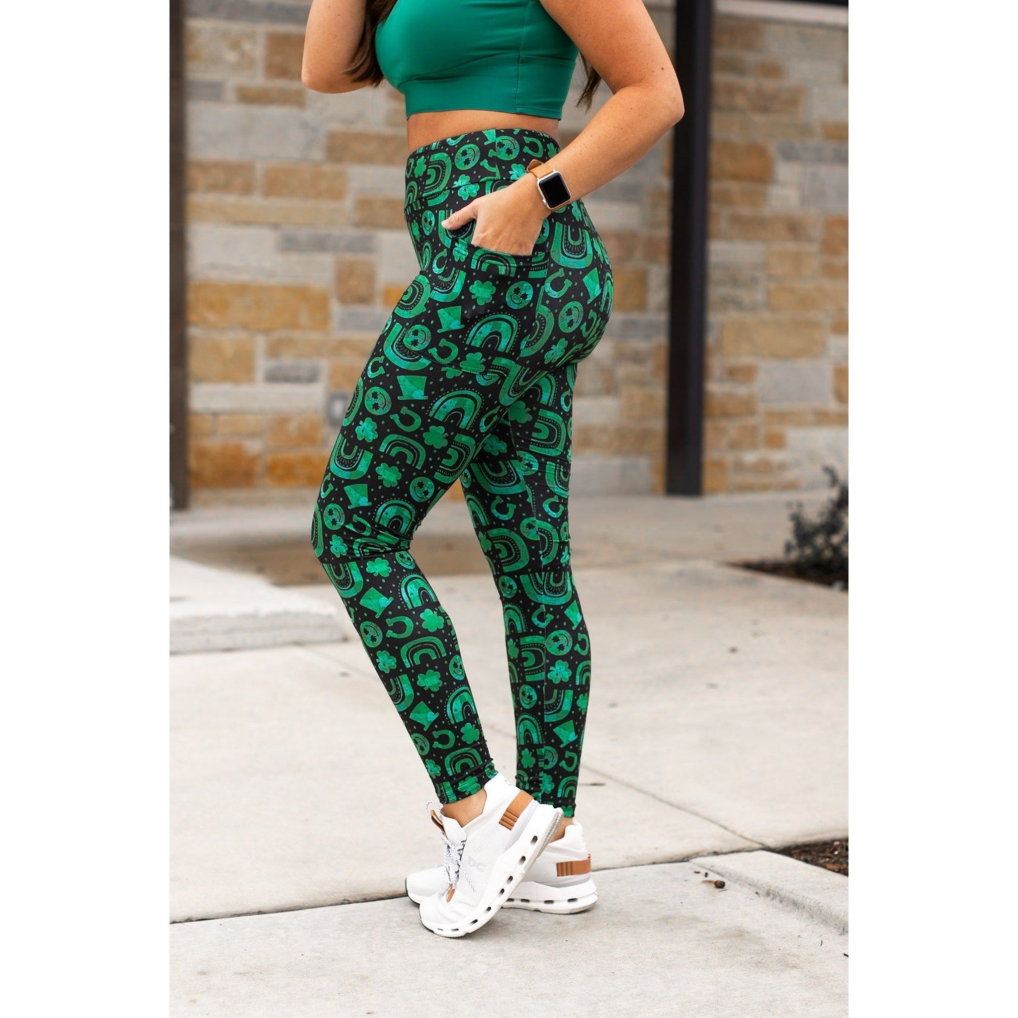 Ready to Ship   | St Patricks Day LUCKY CHARM Leggings