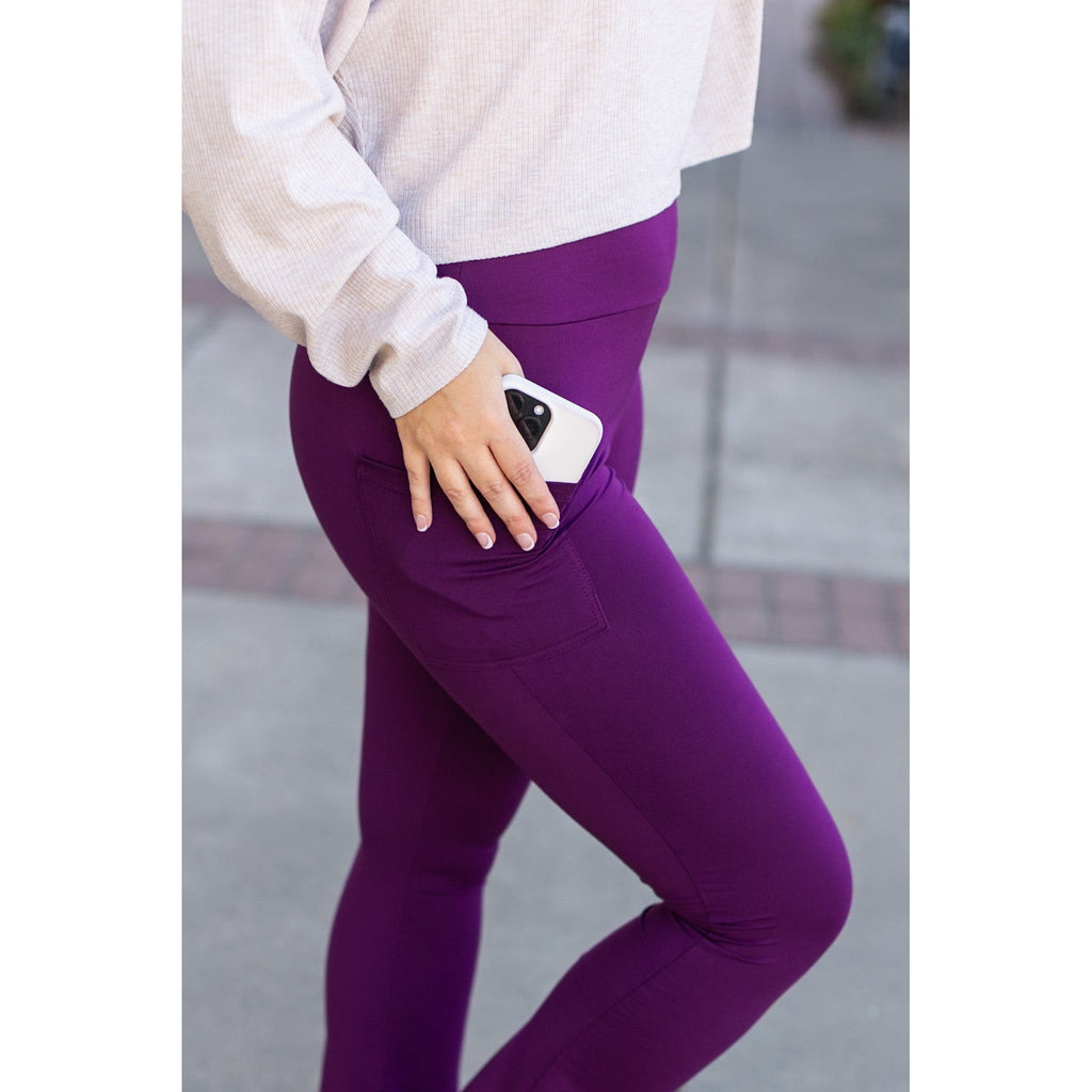 *Ready to Ship | The Reese  Purple Flare Leggings