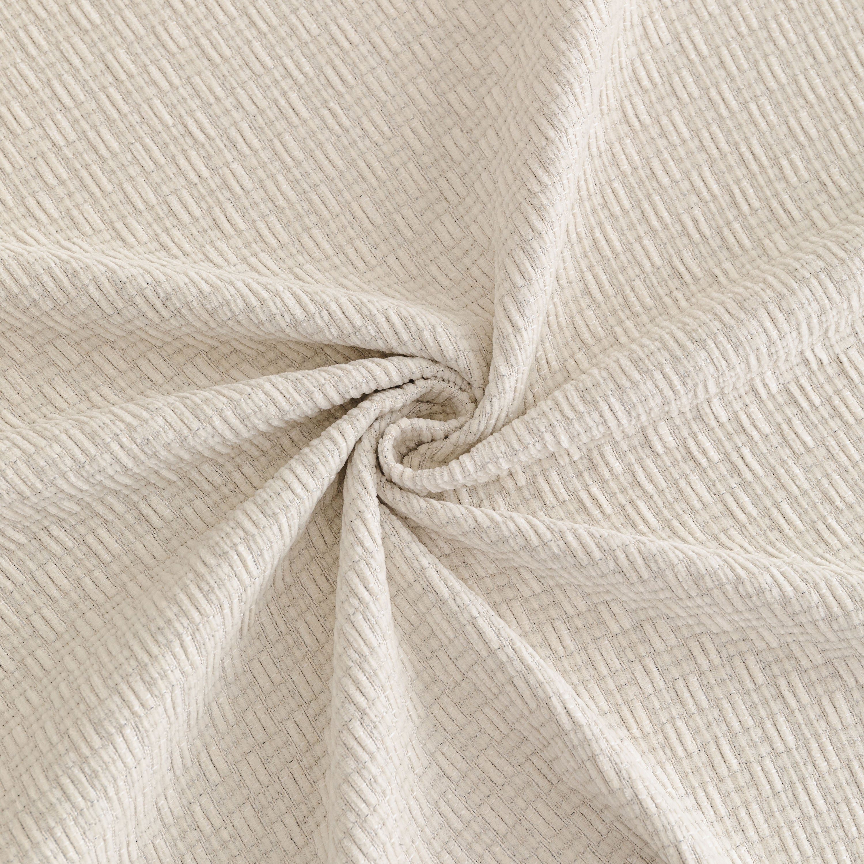 Textured Woven Modern Sofa Cover, Natural Blend Decorative Couch Throw Blanket