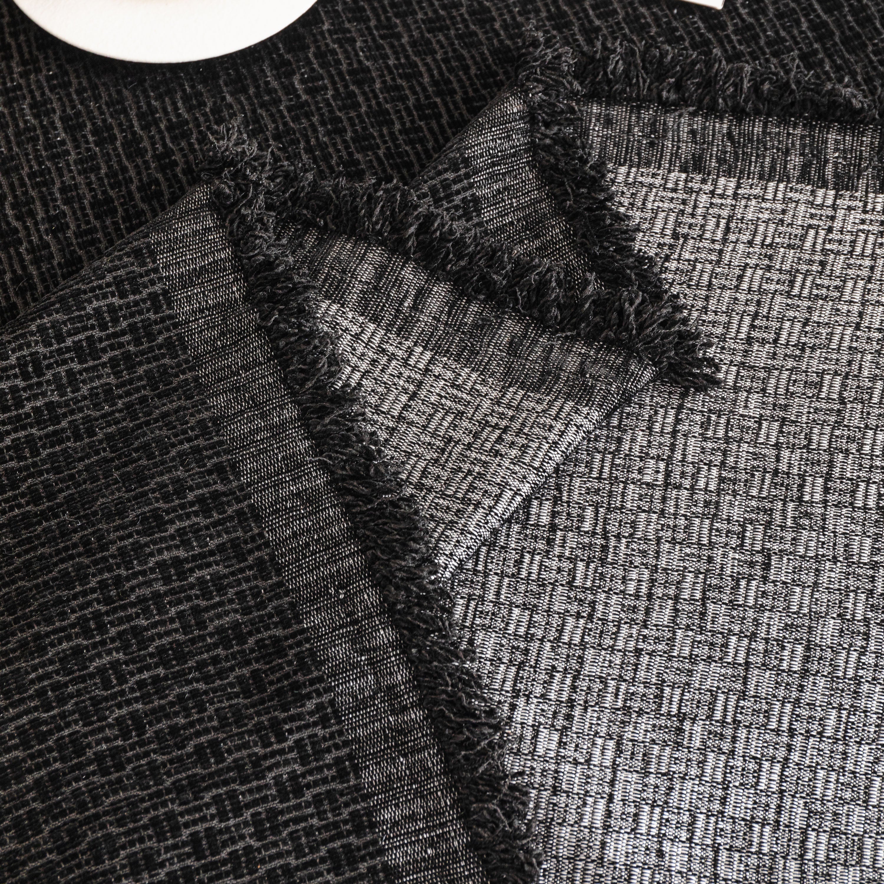 Textured Woven Modern Sofa Cover, Natural Blend Decorative Couch Throw Blanket