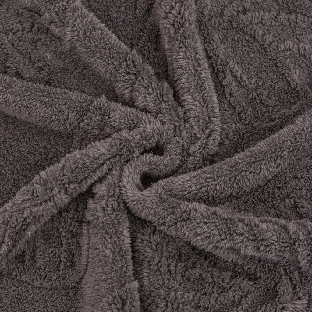 Luxury 3D Butterfly Jacquard Sofa Throw Blanket, Ultra-Soft Plush Fleece Couch Cover