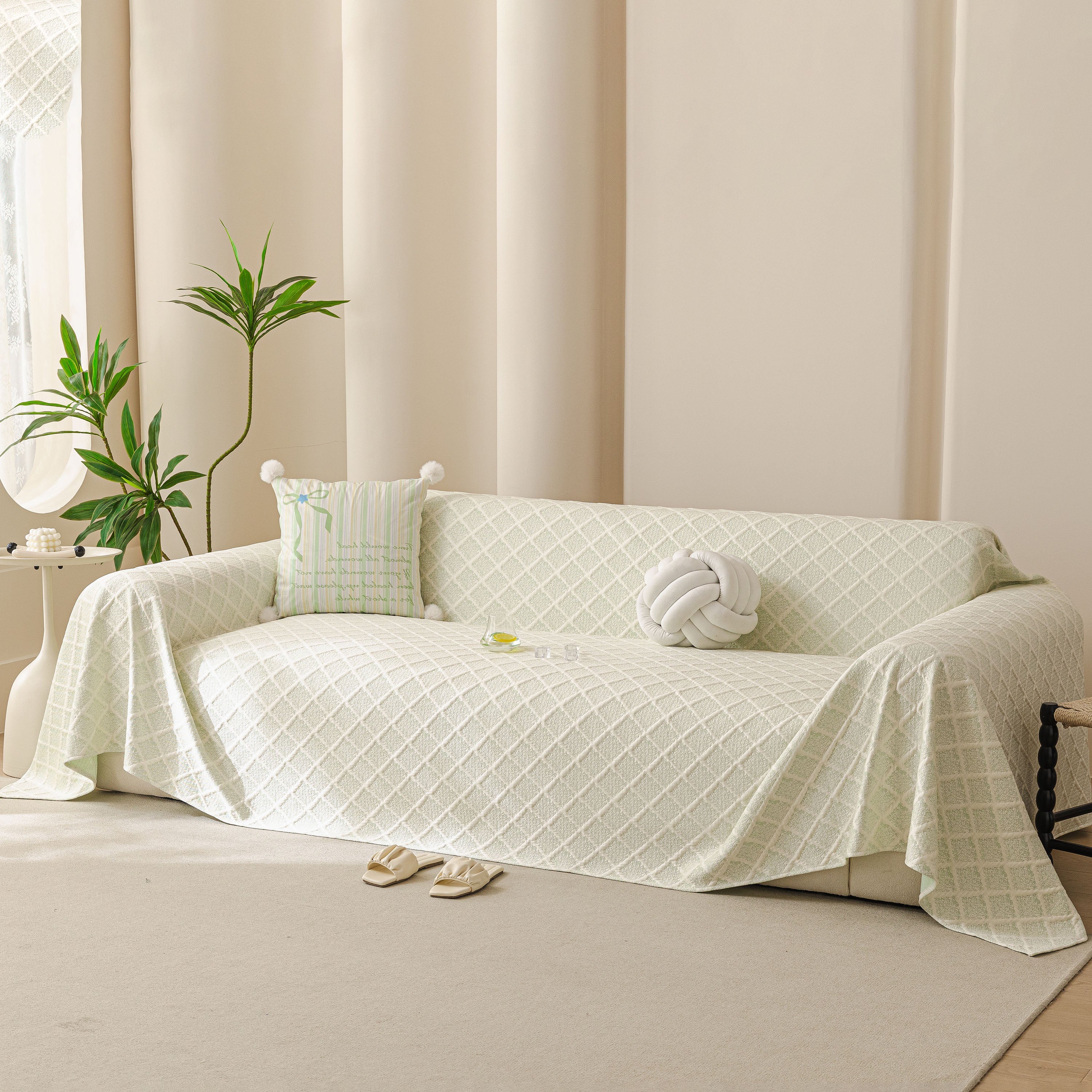 Cooling Couch Cover Throw, Washable Breathable Summer Bed Cover Sofa Protector Covers