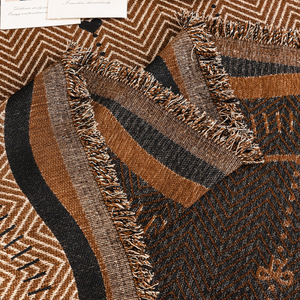 Chenille Couch Throw Cover Decorative Herringbone Sofa Blanket Protector for Couch