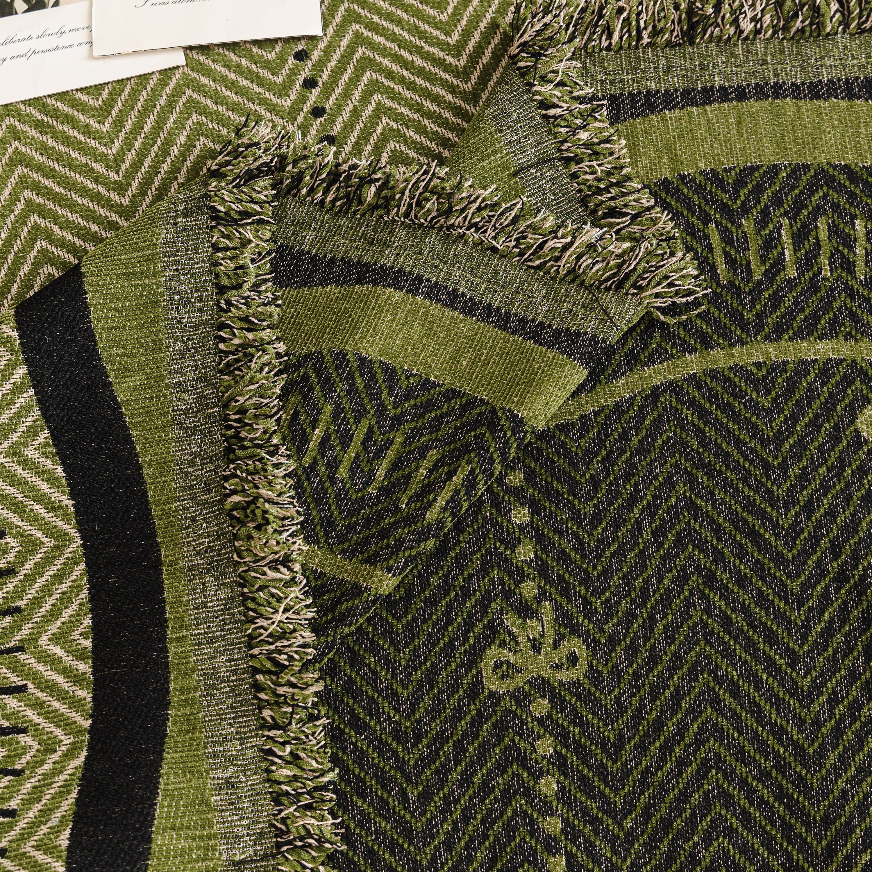 Chenille Couch Throw Cover Decorative Herringbone Sofa Blanket Protector for Couch