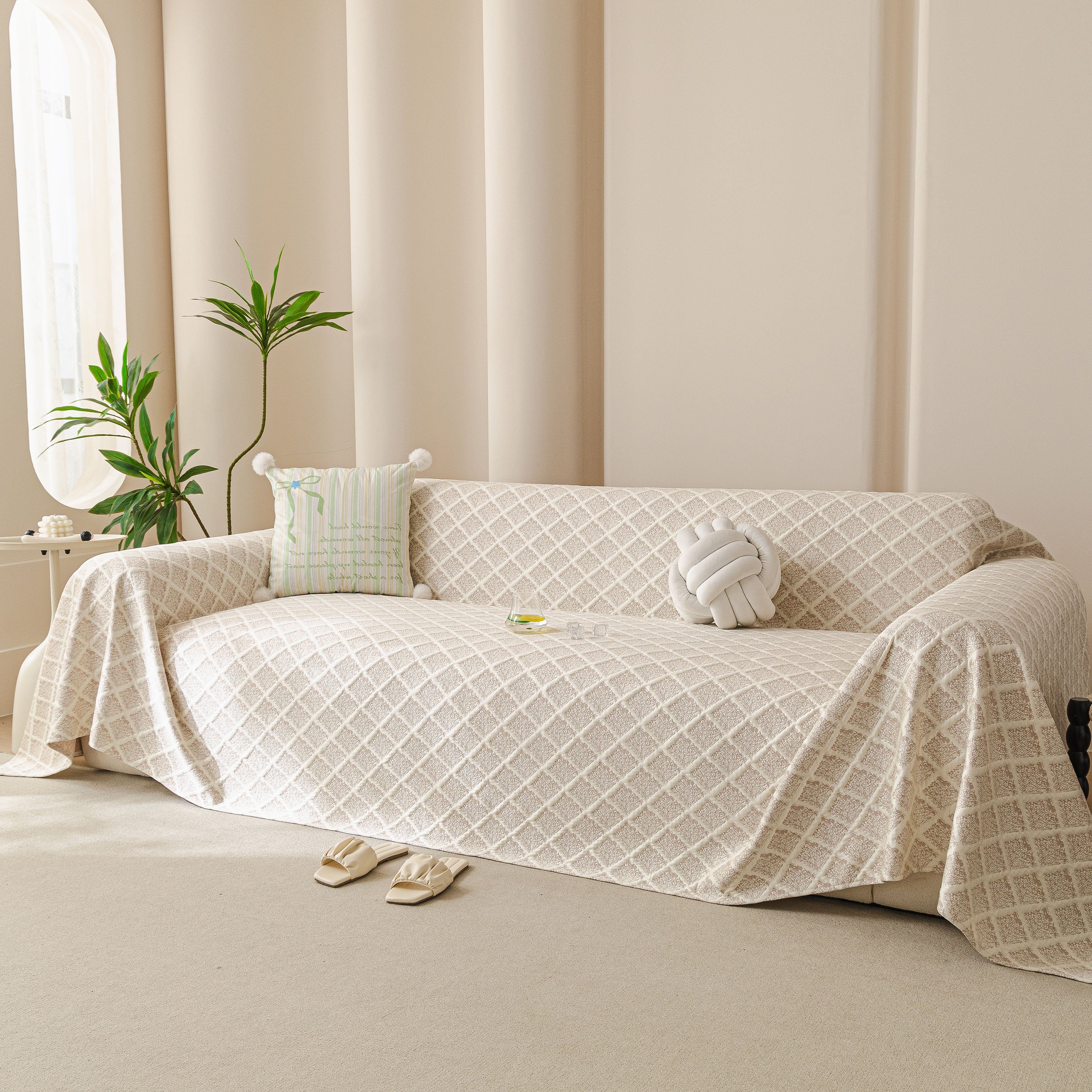 Cooling Couch Cover Throw, Washable Breathable Summer Bed Cover Sofa Protector Covers