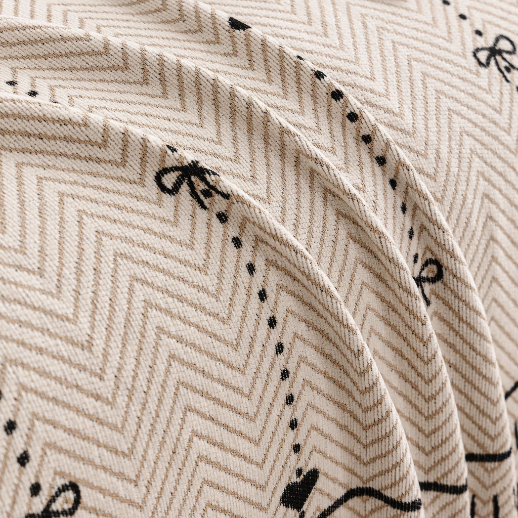 Chenille Couch Throw Cover Decorative Herringbone Sofa Blanket Protector for Couch