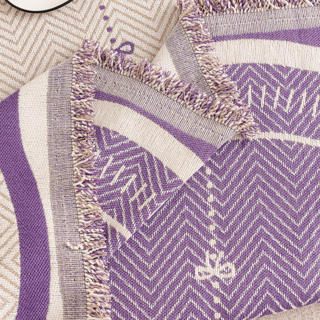 Chenille Couch Throw Cover Decorative Herringbone Sofa Blanket Protector for Couch