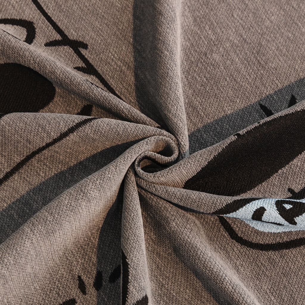 Cute Chenille Couch Cover Throw, Cartoon Soft Washable Sofa Cover for Sectional Sofas