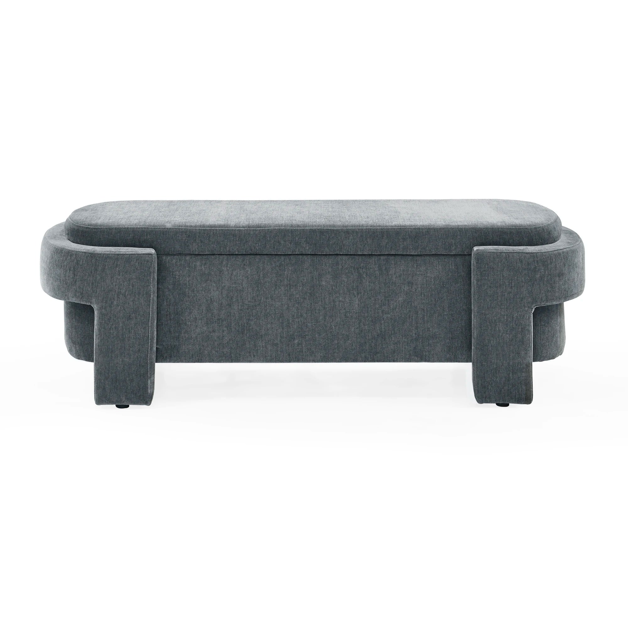Chenille Upholstered Bench with Large Storage Space for the Living Room, Entryway and Bedroom( 51.5''x 20.5''x 17'' )