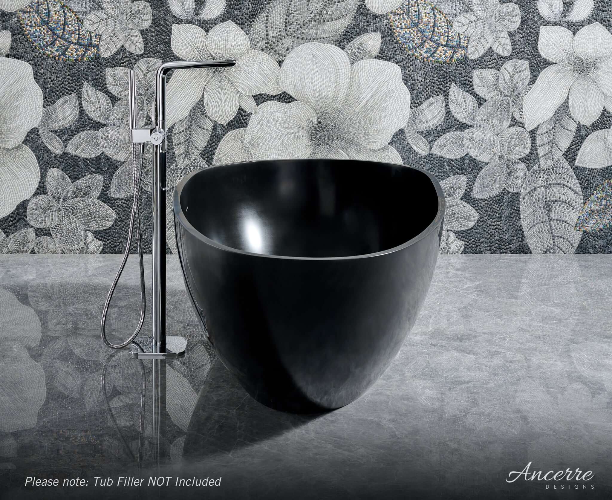 Arden 67” Freestanding Solid Surface Bathtub