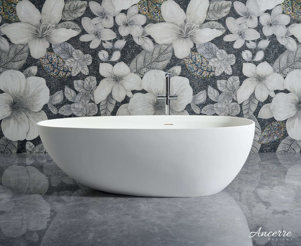 Arden 67” Freestanding Solid Surface Bathtub