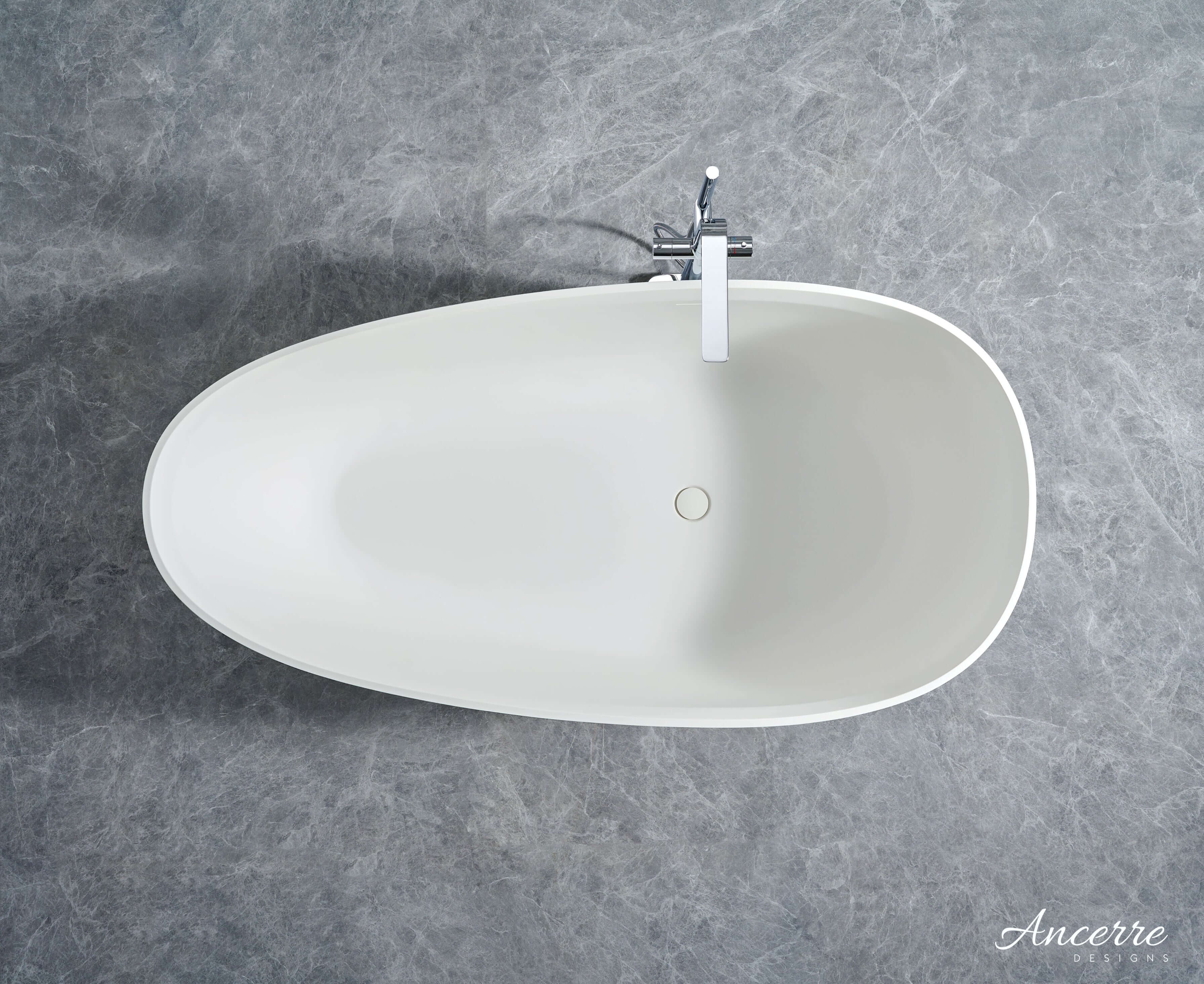 Arden 67” Freestanding Solid Surface Bathtub