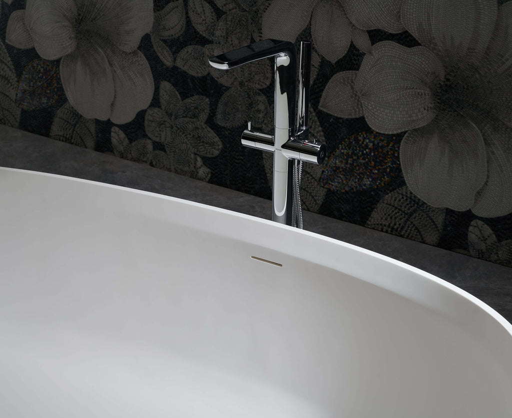 Arden 67” Freestanding Solid Surface Bathtub