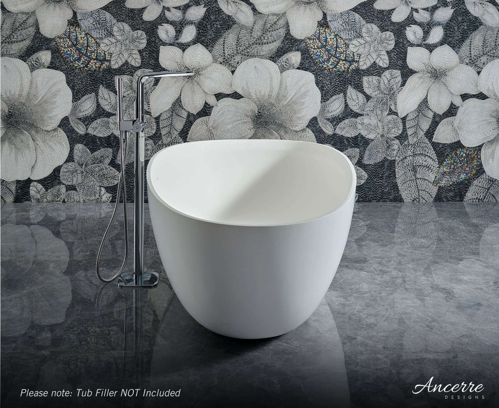 Arden 67” Freestanding Solid Surface Bathtub
