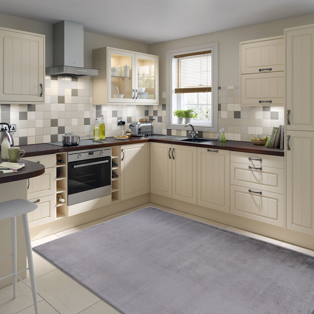 Light Grey Plush Area Rug