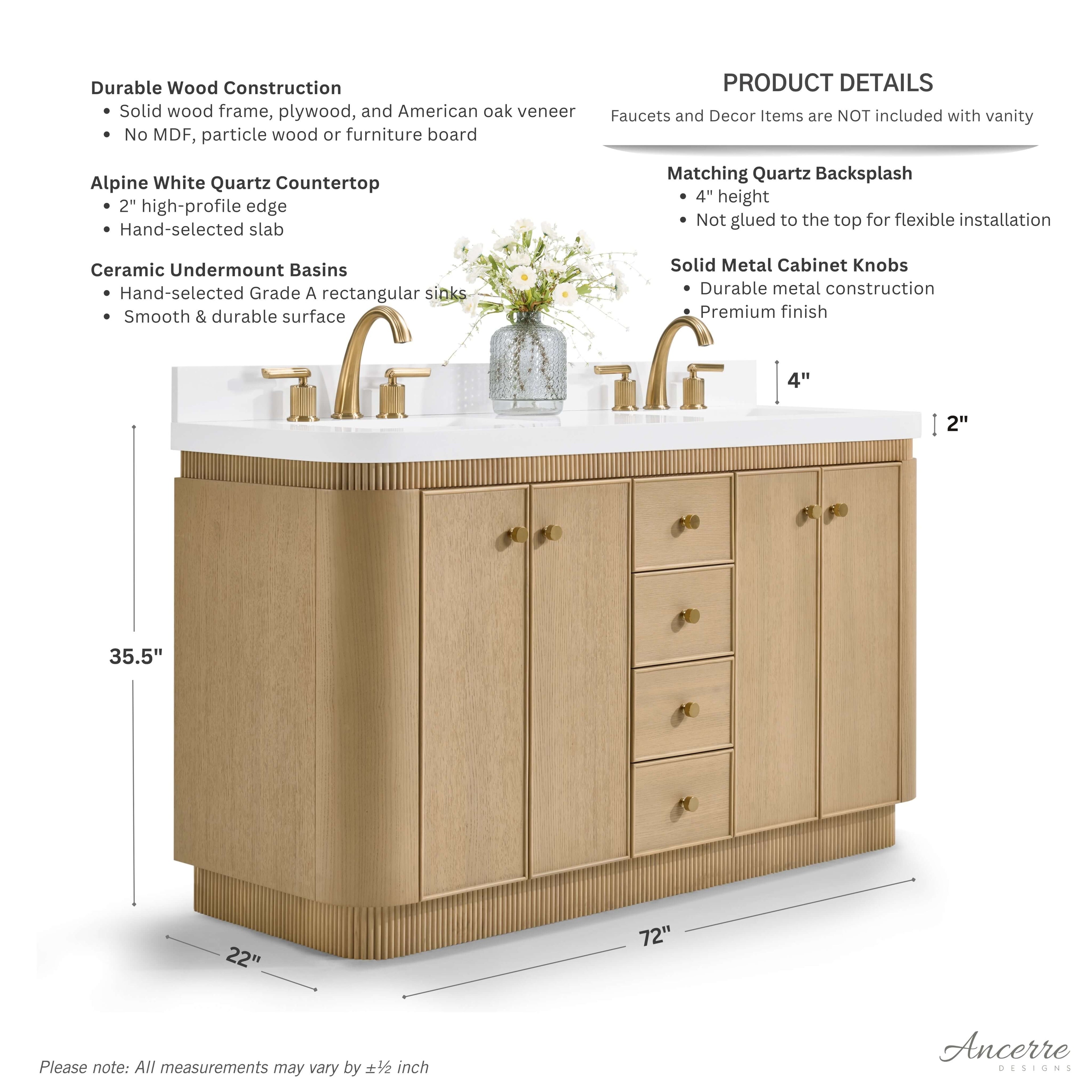 Aston 60" Bath Vanity Set