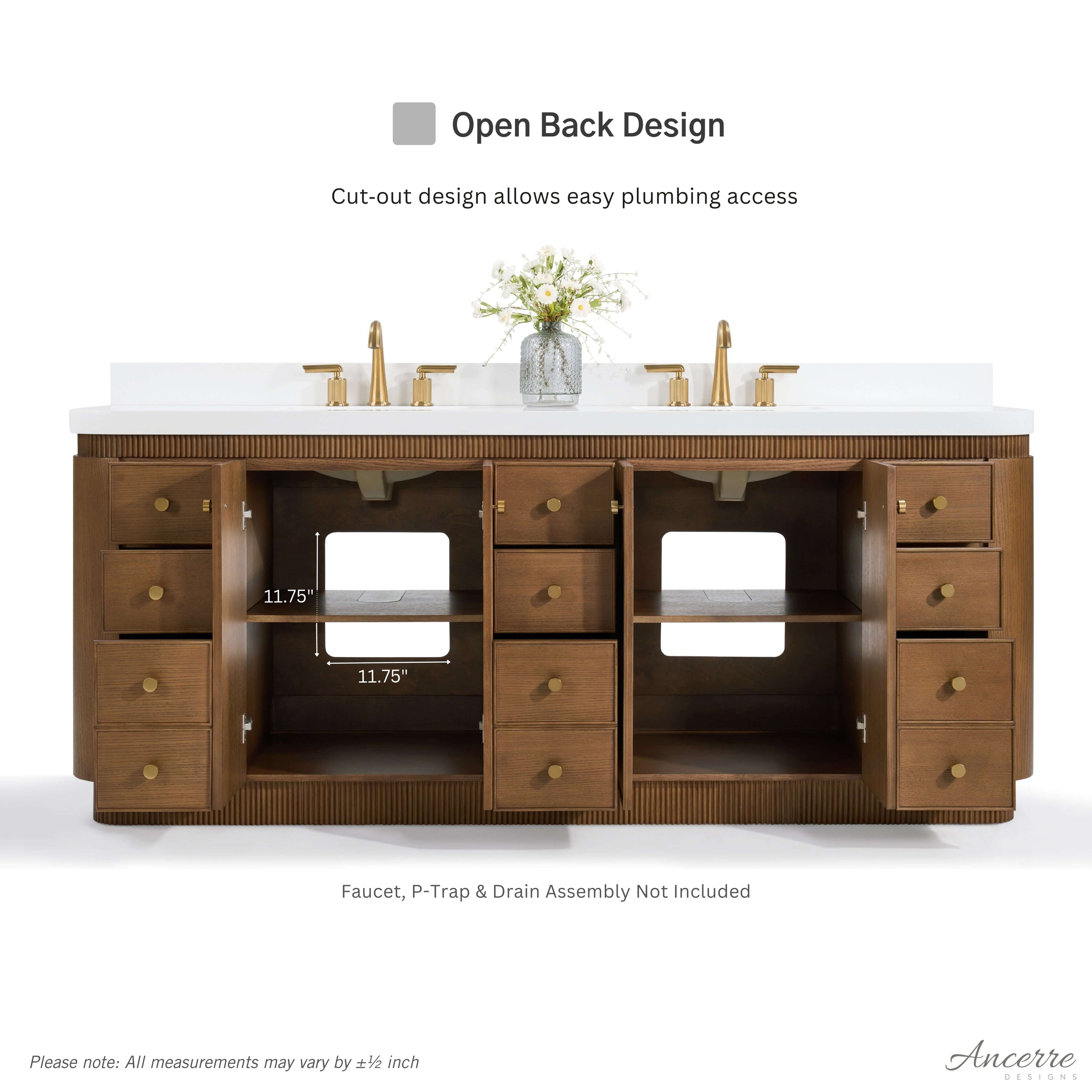 Aston 84" Bath Vanity Set