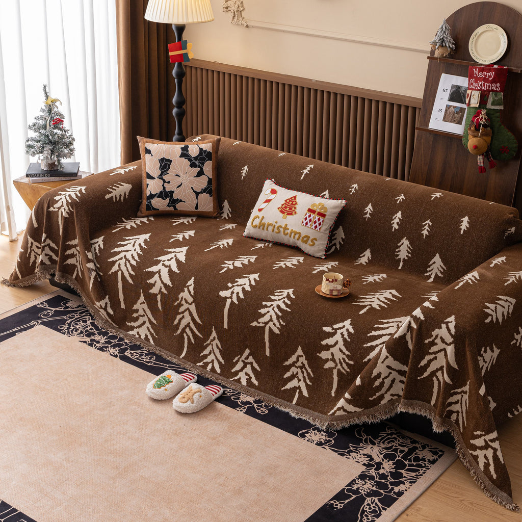 Modern Couch Covers for Couches Large Decorative Throw Blanket with Tassels for Couch