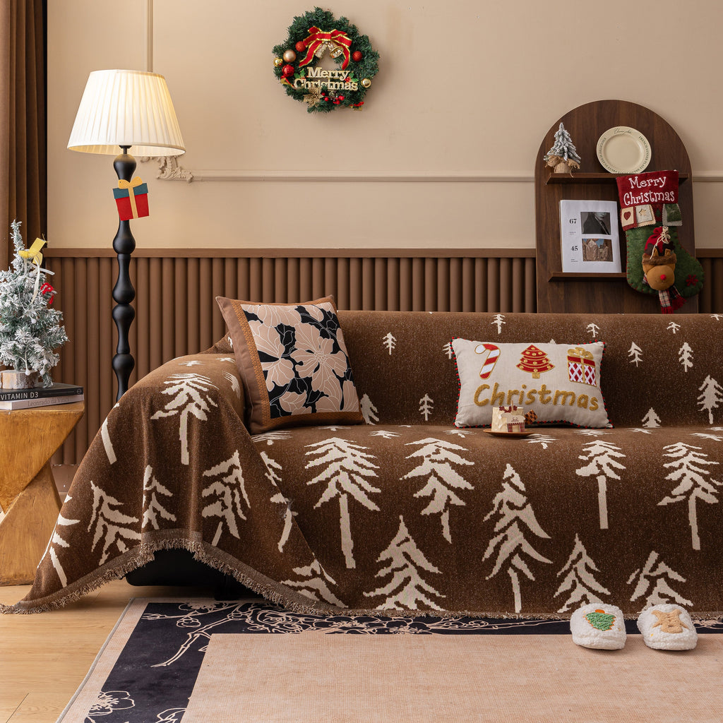 Modern Couch Covers for Couches Large Decorative Throw Blanket with Tassels for Couch