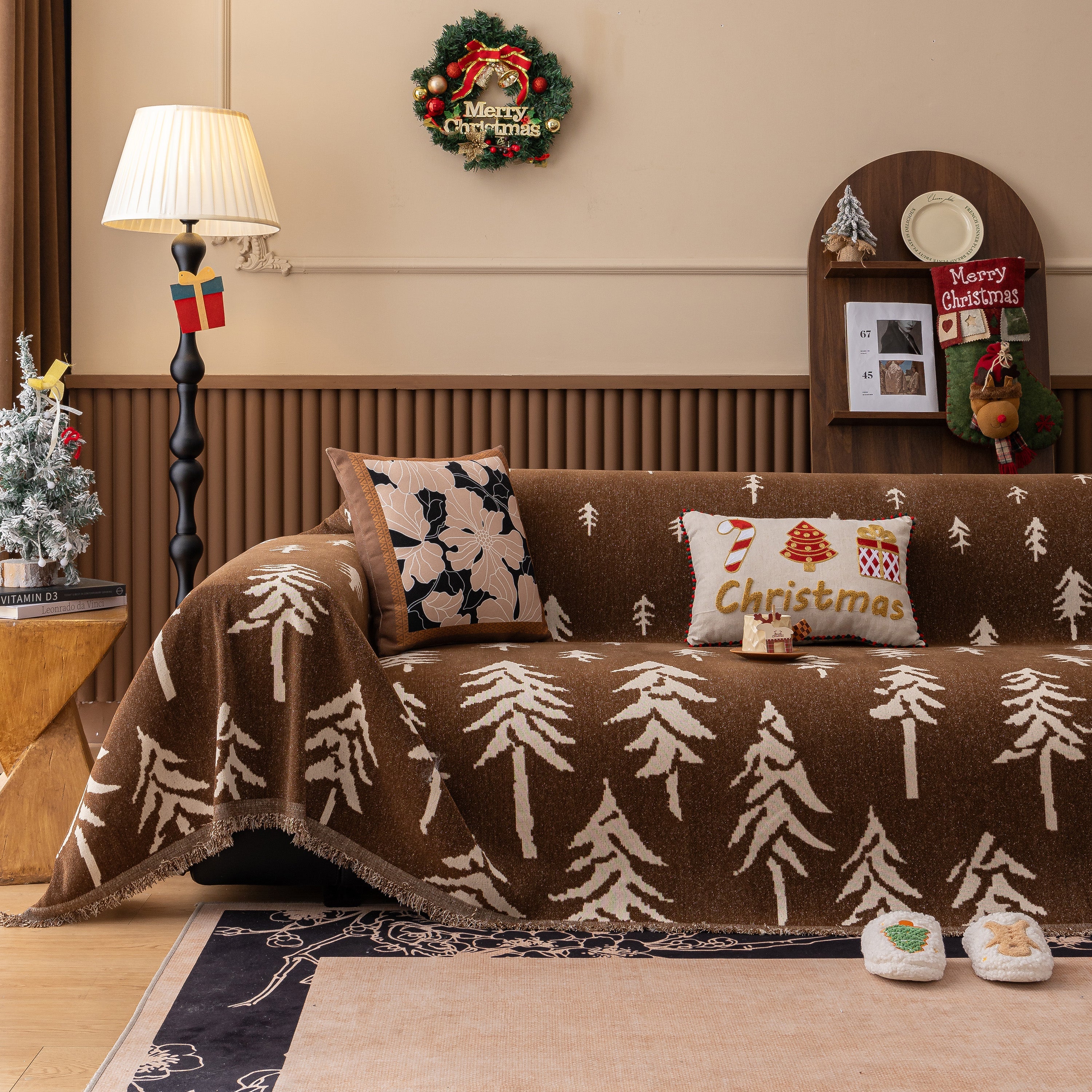 Modern Couch Covers for Couches Large Decorative Throw Blanket with Tassels for Couch