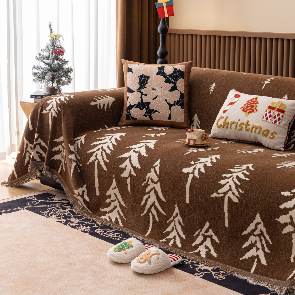 Modern Couch Covers for Couches Large Decorative Throw Blanket with Tassels for Couch