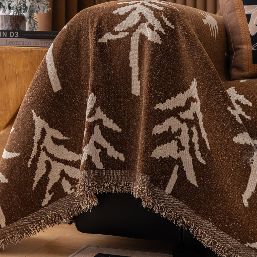 Modern Couch Covers for Couches Large Decorative Throw Blanket with Tassels for Couch