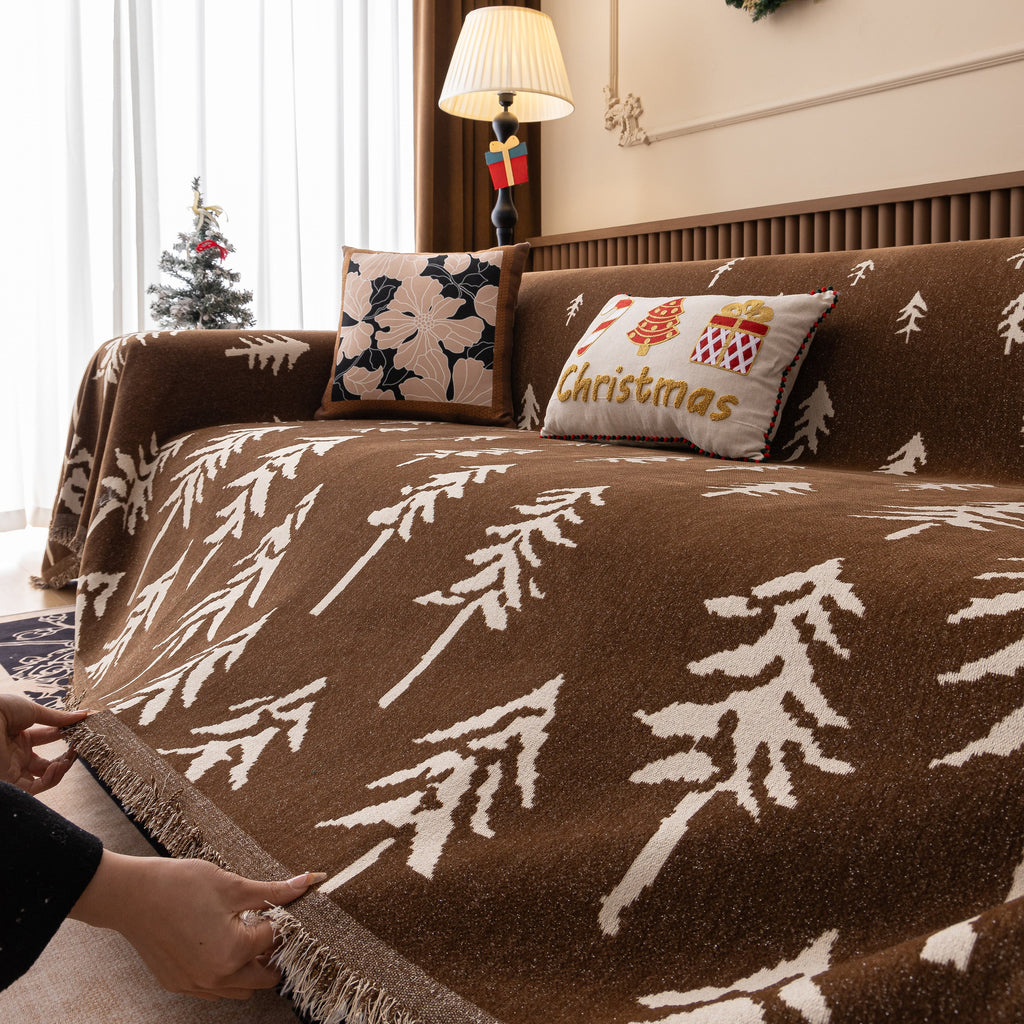 Modern Couch Covers for Couches Large Decorative Throw Blanket with Tassels for Couch