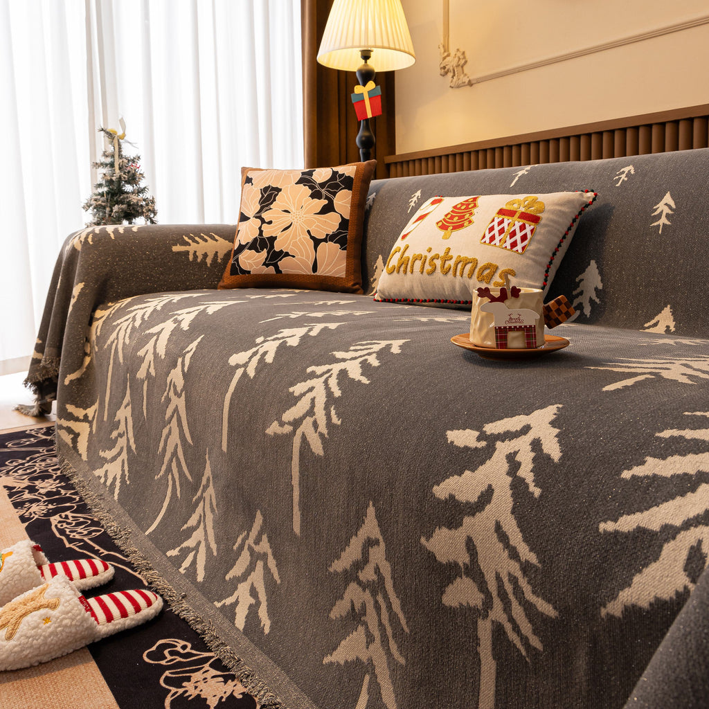 Modern Couch Covers for Couches Large Decorative Throw Blanket with Tassels for Couch