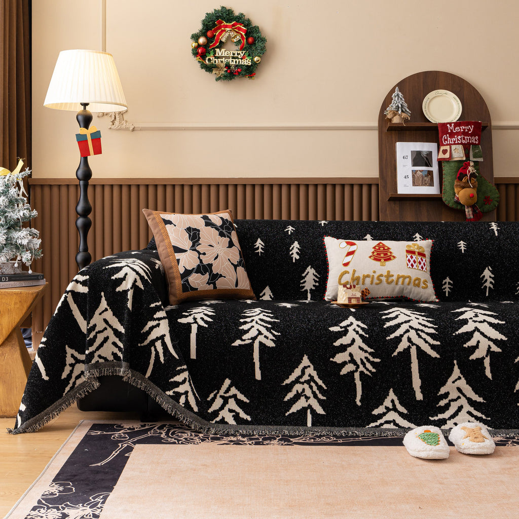 Modern Couch Covers for Couches Large Decorative Throw Blanket with Tassels for Couch