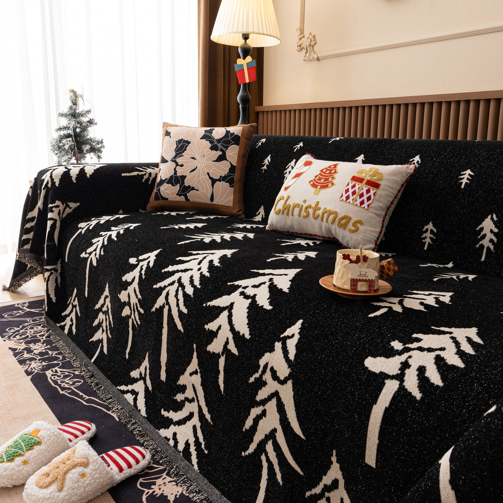 Modern Couch Covers for Couches Large Decorative Throw Blanket with Tassels for Couch