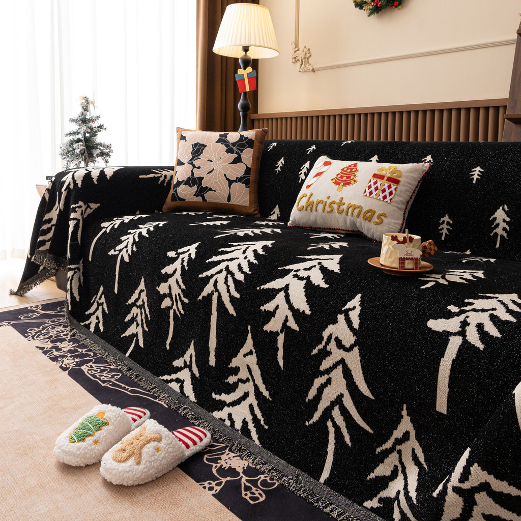 Modern Couch Covers for Couches Large Decorative Throw Blanket with Tassels for Couch