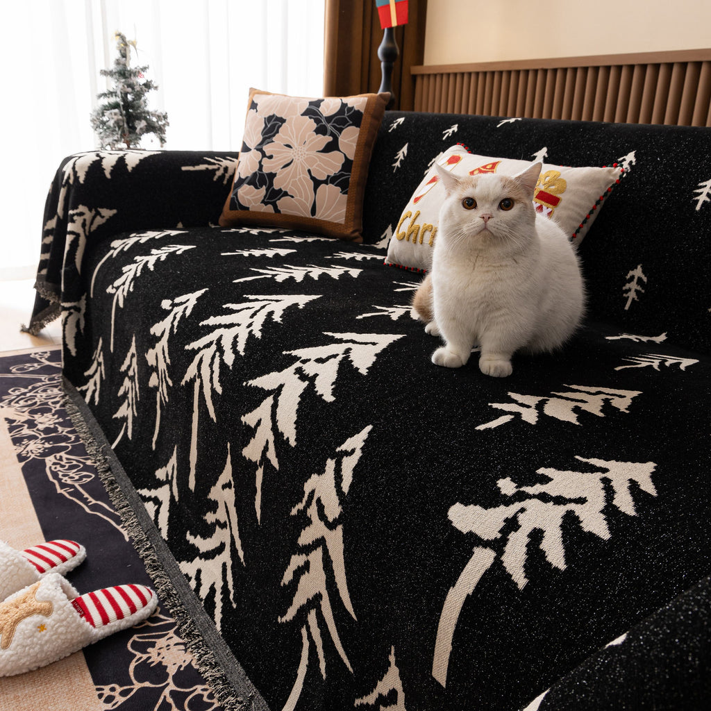 Modern Couch Covers for Couches Large Decorative Throw Blanket with Tassels for Couch