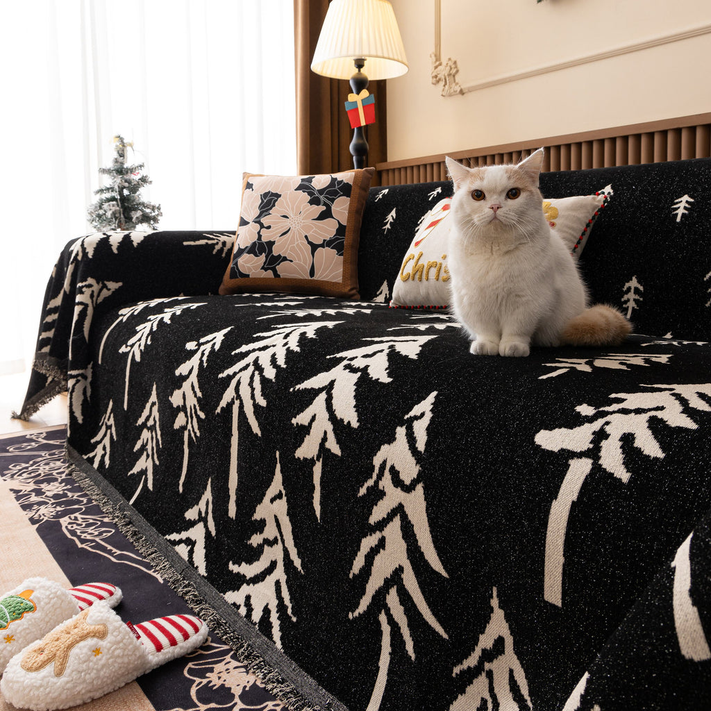 Modern Couch Covers for Couches Large Decorative Throw Blanket with Tassels for Couch