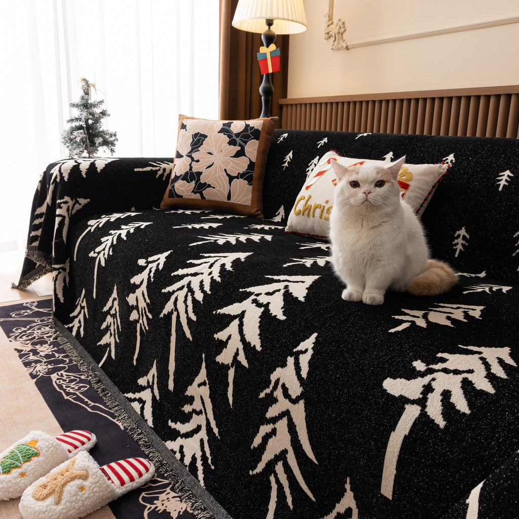 Modern Couch Covers for Couches Large Decorative Throw Blanket with Tassels for Couch