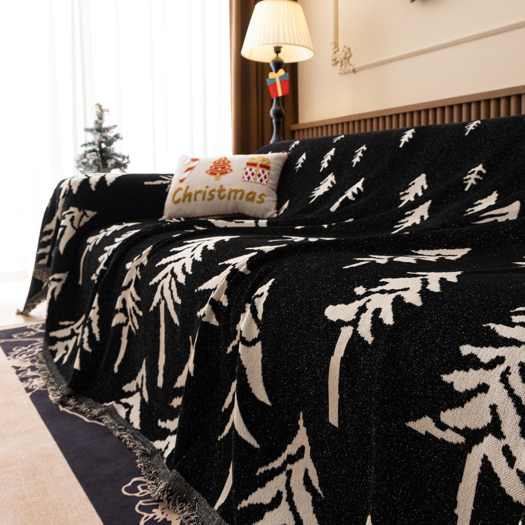 Modern Couch Covers for Couches Large Decorative Throw Blanket with Tassels for Couch