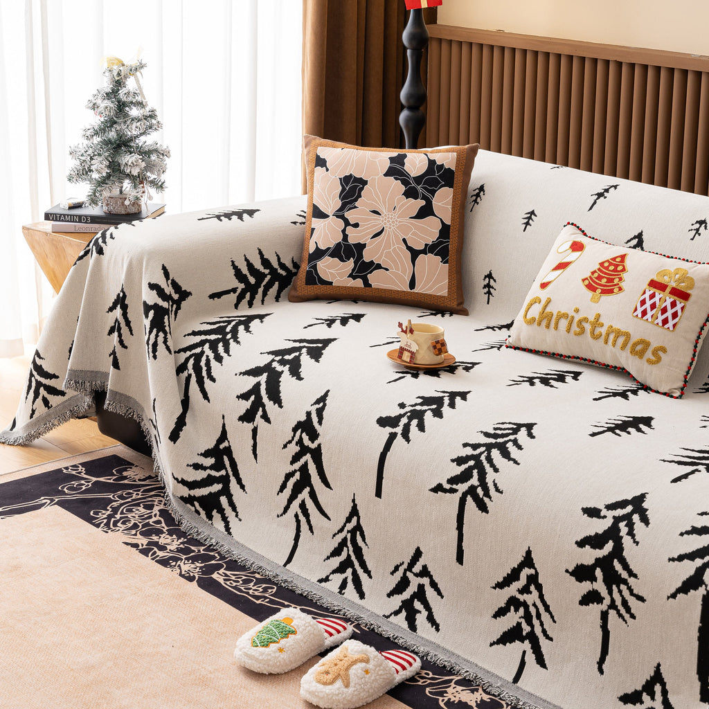 Modern Couch Covers for Couches Large Decorative Throw Blanket with Tassels for Couch