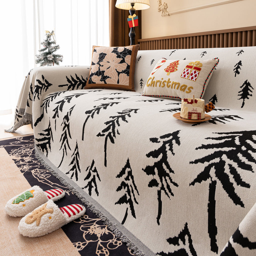 Modern Couch Covers for Couches Large Decorative Throw Blanket with Tassels for Couch