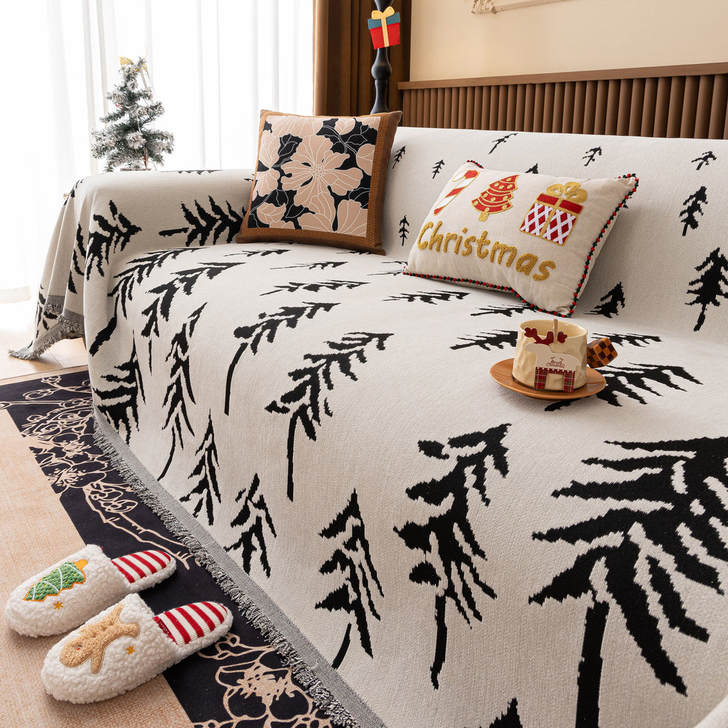 Modern Couch Covers for Couches Large Decorative Throw Blanket with Tassels for Couch