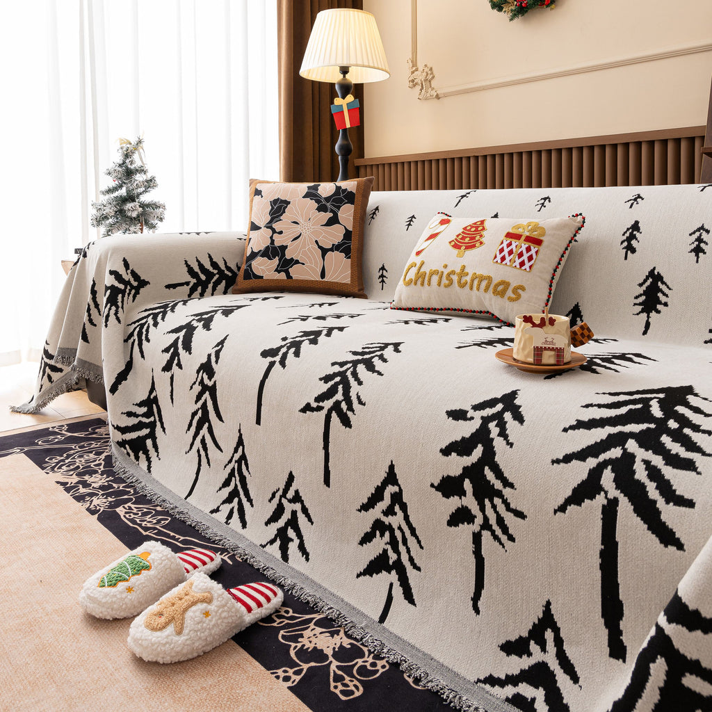 Modern Couch Covers for Couches Large Decorative Throw Blanket with Tassels for Couch