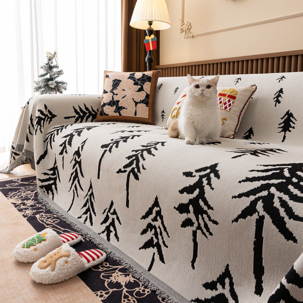 Modern Couch Covers for Couches Large Decorative Throw Blanket with Tassels for Couch