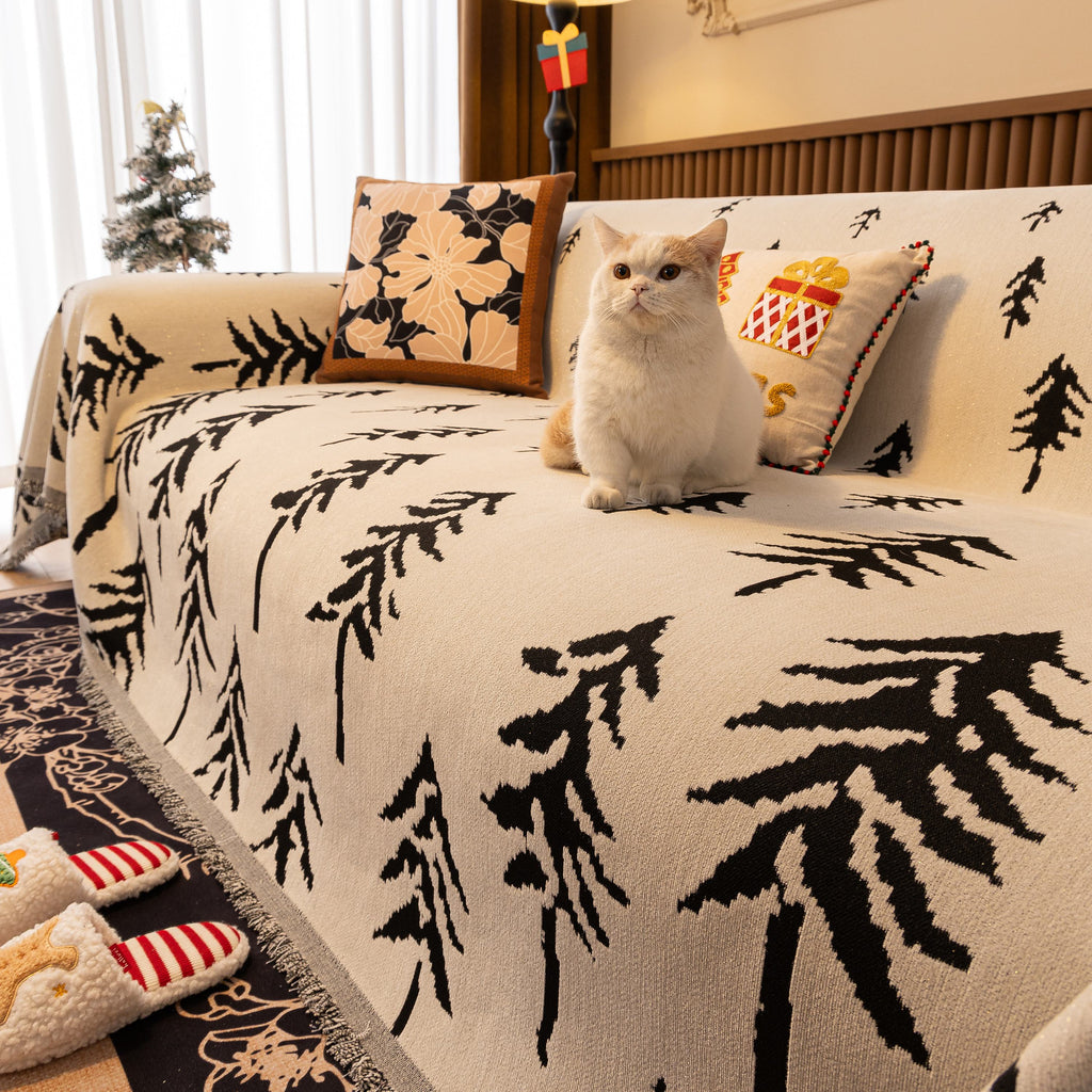 Modern Couch Covers for Couches Large Decorative Throw Blanket with Tassels for Couch